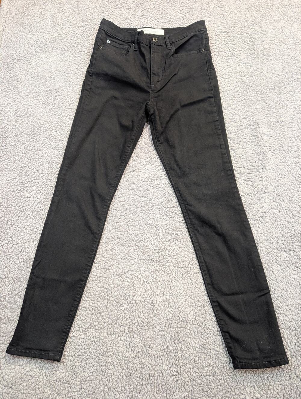 Gap 1969 Jeans Women's Size 28 Black True Skinny Super High Rise (0809)